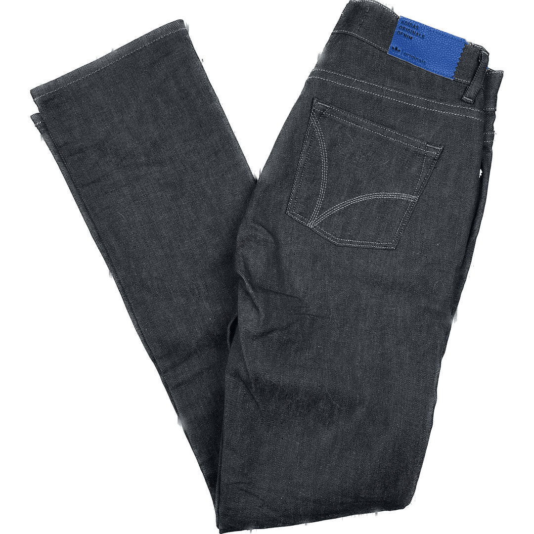 NWT Adidas Originals Low Rise Slim Straight Jeans Size 29 30 Jean Pool