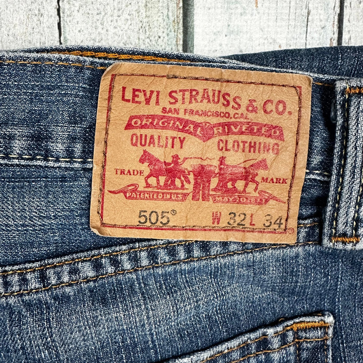 Levis 505 Vintage Wash Regular Fit -Size 32 - Jean Pool