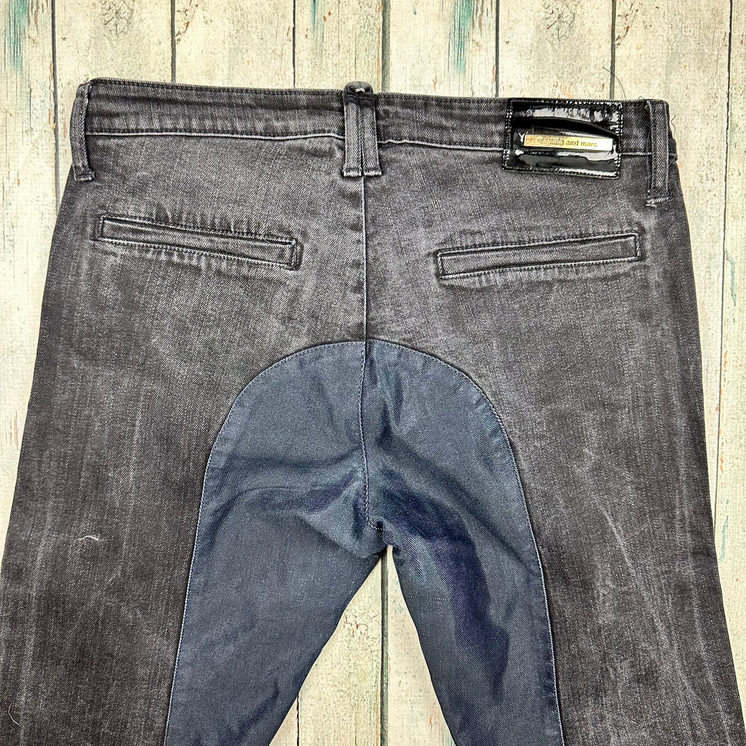 Camilla and Marc 'Elevation Skinny' Distressed Black Jeans -Size 28 - Jean Pool