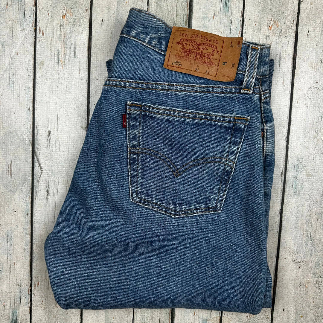 Levis 501 USA Made 90 s Vintage Student Jeans Size 31 Jean Pool