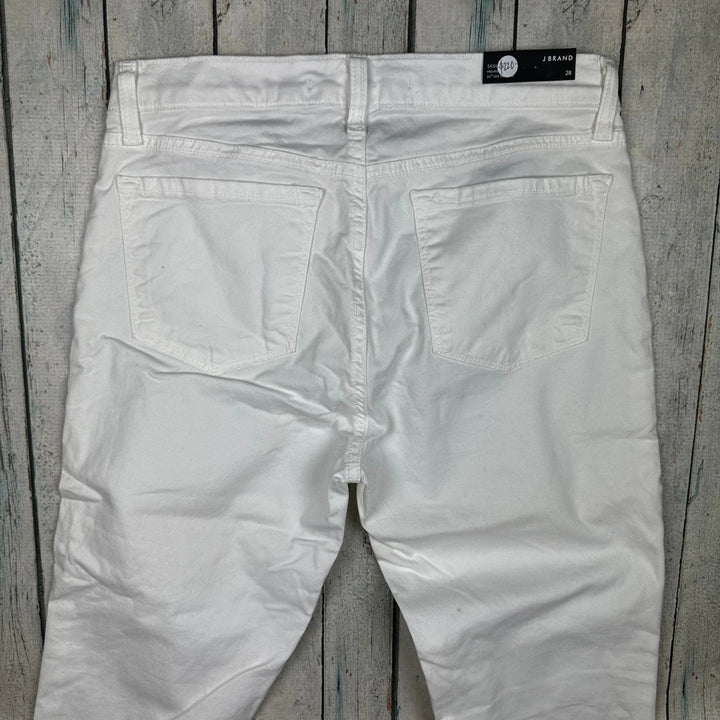 NWT- J Brand 'Skinny Leg' Mid Rise White Jeans - Size 28 - Jean Pool