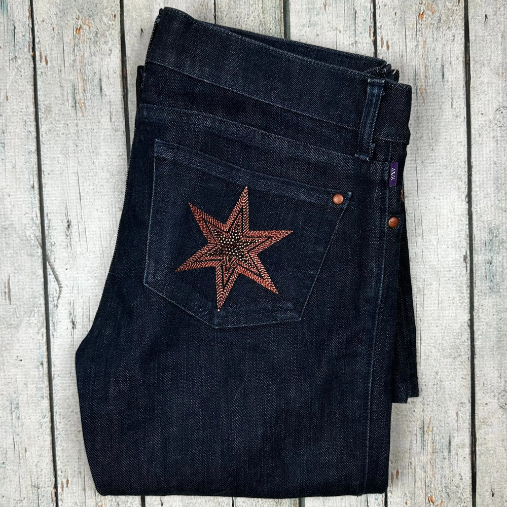 Victoria Beckham Dark Wash Bootcut Jeans- Size 31 - Jean Pool
