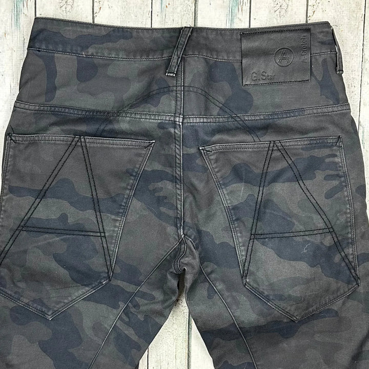 G Star RAW 'A Crotch' Mens Camouflage Jeans -Size 30/34 - Jean Pool