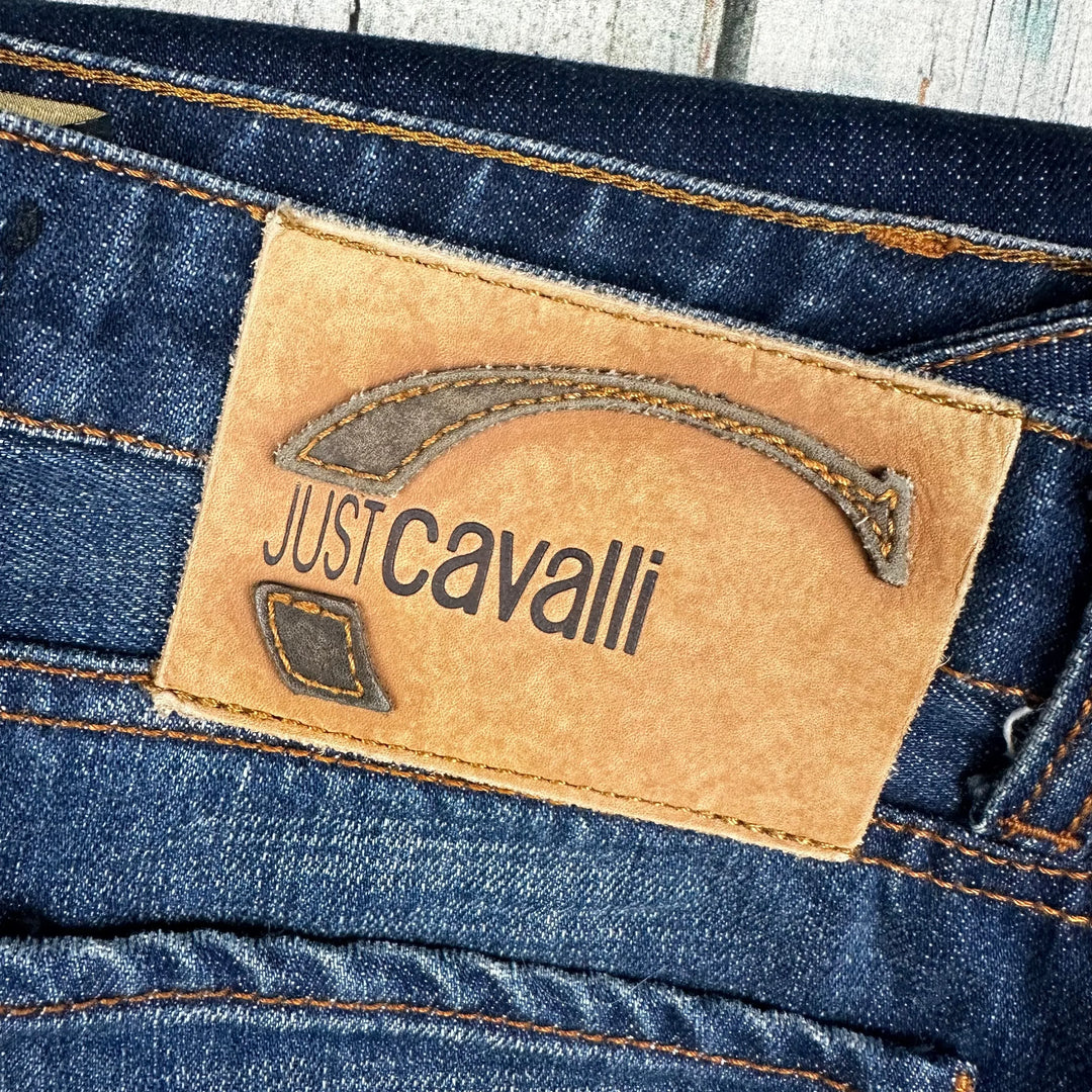 Just Cavalli Italian Ladies Distressed Boot Cut Jeans - Size 30 - Jean Pool