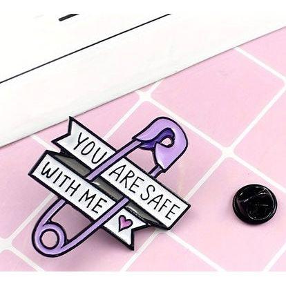 'You are Safe with Me - Enamel Pin - Jean Pool