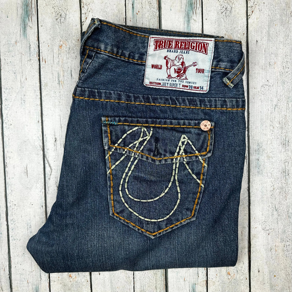 True Religion Mens 'Joey Super T' Straight Jeans - Size 38 - Jean Pool