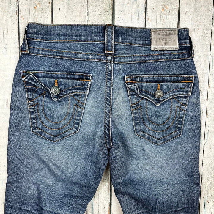 True Religion 'Cameron' Distressed Skinny Jeans- Size 25 - Jean Pool