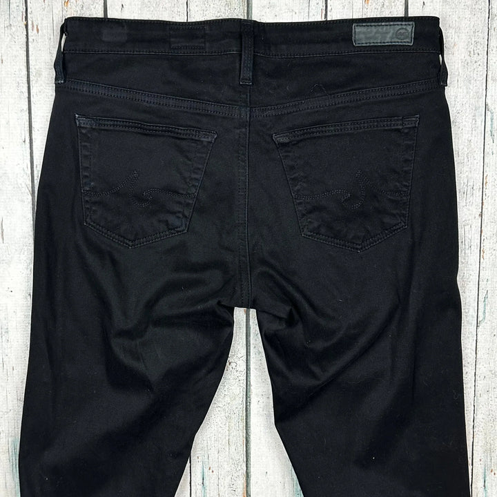 AG Adriano Goldschmied 'The Stilt' Black Cigarette Leg Jeans- Size 25R - Jean Pool
