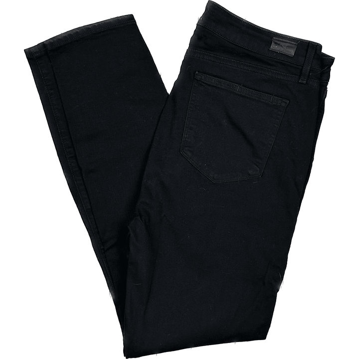 Paige Denim 'Hoxton Ultra Skinny' Black Jeans - Size 32 - Jean Pool