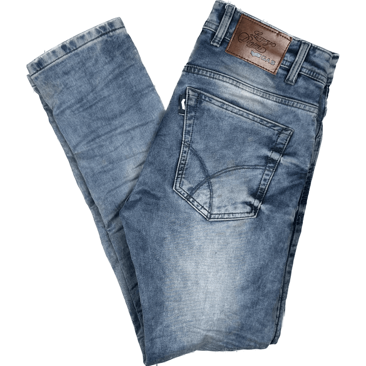 GAS Italian Mens Slim Fit Denim Jeans -Size 32 - Jean Pool