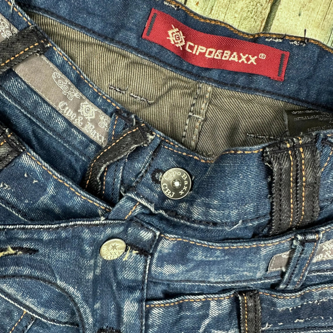 Cipo & Baxx Triple Layered Waist Straight Jeans -Size 32 - Jean Pool
