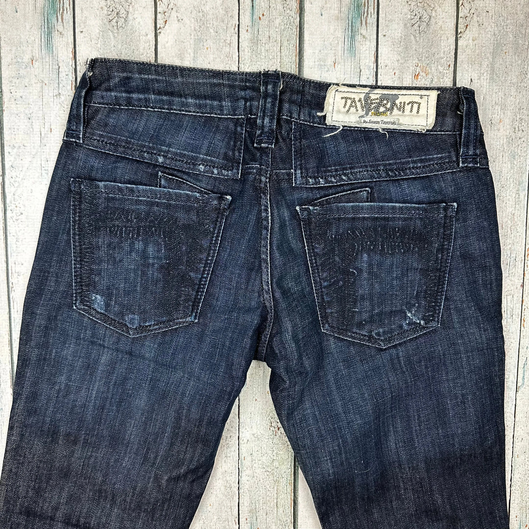 NEW-Tavertini Italy 'Jamie' Bootleg Jeans - Size 27 - Jean Pool