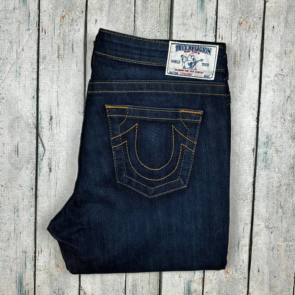 True Religion 'Straight' Stretch Jeans- Size 31 - Jean Pool