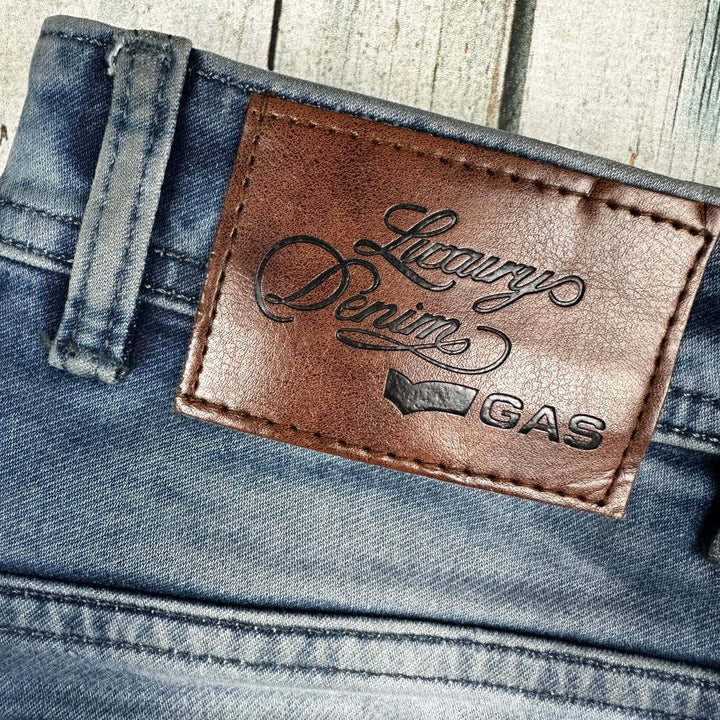 GAS Italian Mens Slim Fit Denim Jeans -Size 32 - Jean Pool