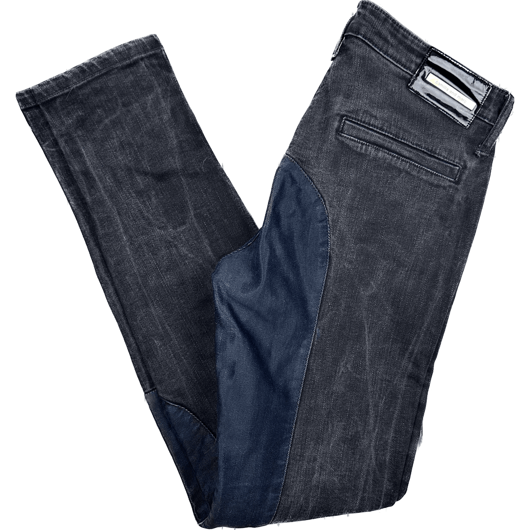 Camilla and Marc 'Elevation Skinny' Distressed Black Jeans -Size 28 - Jean Pool