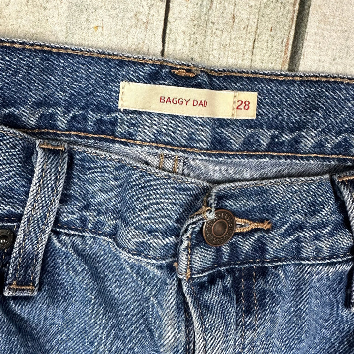 Levis Denim 'Baggy Dad' Wide Leg Jeans - Size 28 - Jean Pool