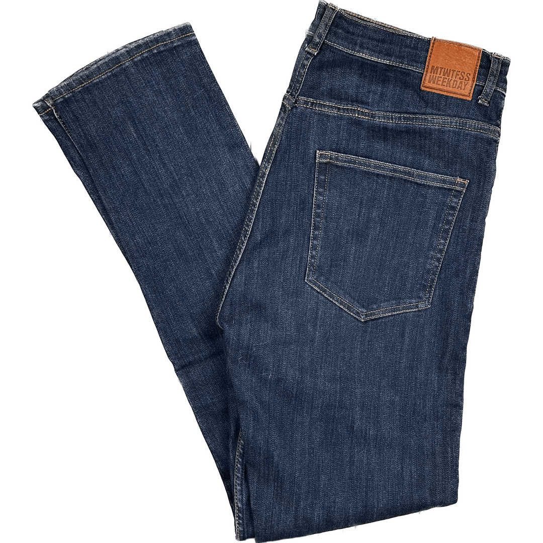Weekday 'Thursday Soft Blues' Slim Straight Jeans -Size 34/32 - Jean Pool