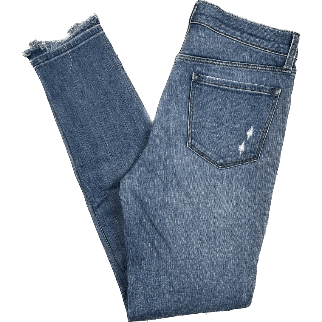 J Brand Distressed High Rise Skinny Jeans- Size 29 - Jean Pool