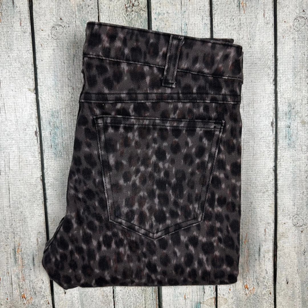 Scanlan & Theodore Australian Made Leopard Print Jeans- Size 6 - Jean Pool
