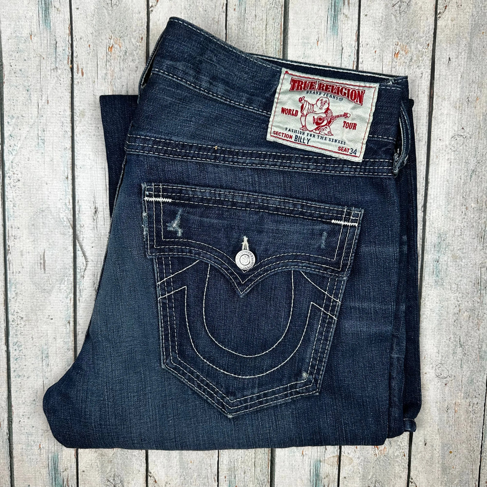 True Religion Mens 'Billy' Stretch Jeans - Size 38 - Jean Pool