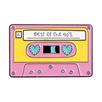 'Best of the 90's' Cassette Tape - Enamel Pin - Jean Pool