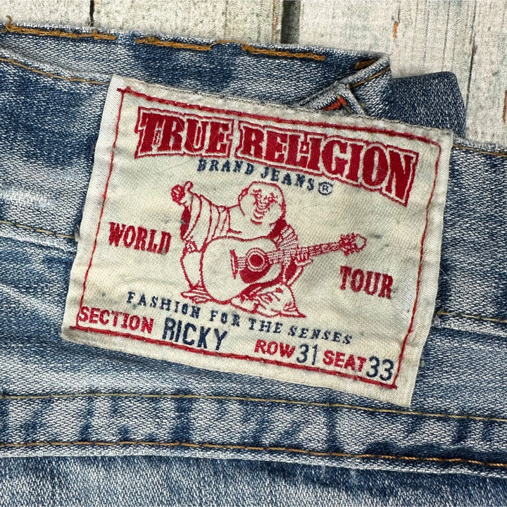 True Religion Mens 'Ricky' Relaxed Straight - Size 31 - Jean Pool