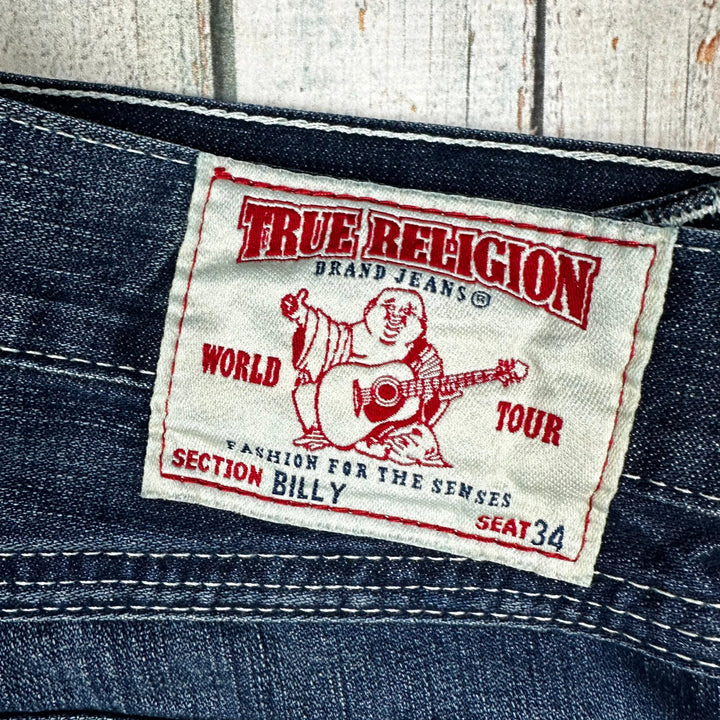 True Religion Mens 'Billy' Stretch Jeans - Size 38 - Jean Pool