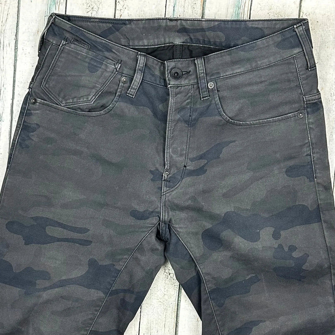 G Star RAW 'A Crotch' Mens Camouflage Jeans -Size 30/34 - Jean Pool