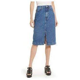 NWT-Frame USA Made Denim Slit Jeans Skirt - Size 28 - Jean Pool