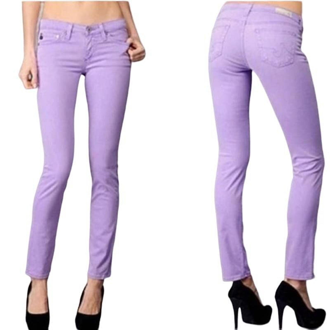 AG Adriano Goldschmied 'The Stilt' Lavender Cigarette Leg Jeans- Size 25R - Jean Pool