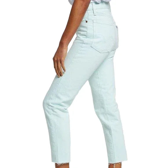 NWT - Levis 'Wedgie Fit' Pastel Mint High Rise Tapered Jeans -Size 25