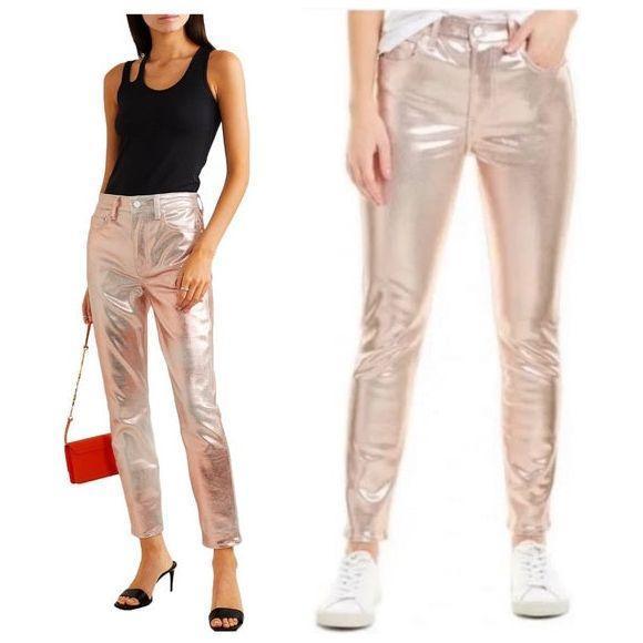 NWT - GRLFRND 'Karolina' Ladies Rose Gold Jeans -Size 25 - Jean Pool