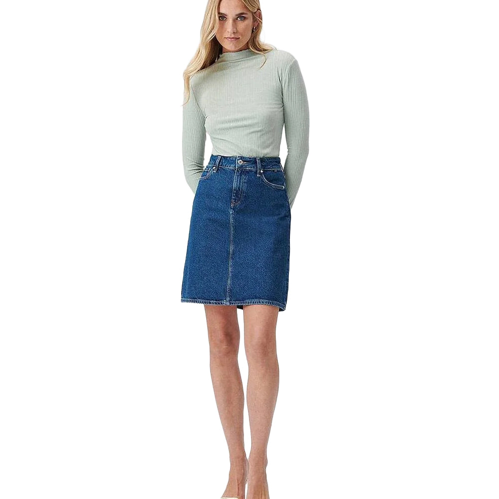 Mavi Stretch Denim 'Valerie' Jean Skirt - Size S Suit 10AU