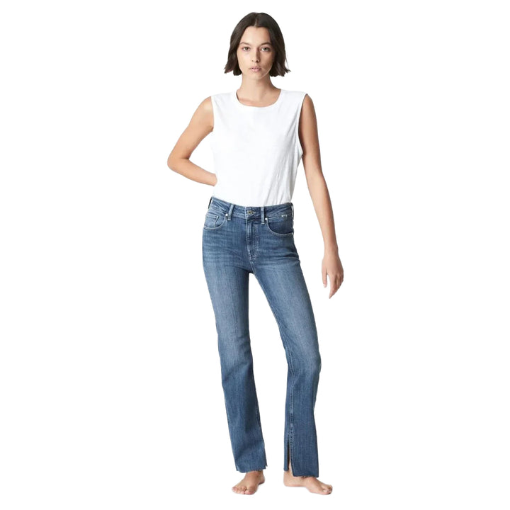 NWT -  Mavi Gold 'Maria Slit' High Rise Flare Jeans -Size 25/32