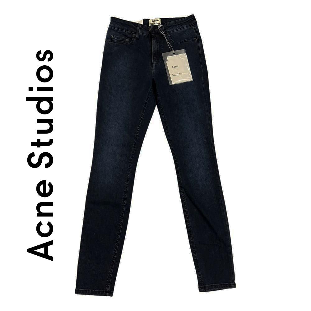 NWT- Acne Ladies 'Skin 5 Pocket' Navy Skinny Jeans - Size 26/32 - Jean Pool