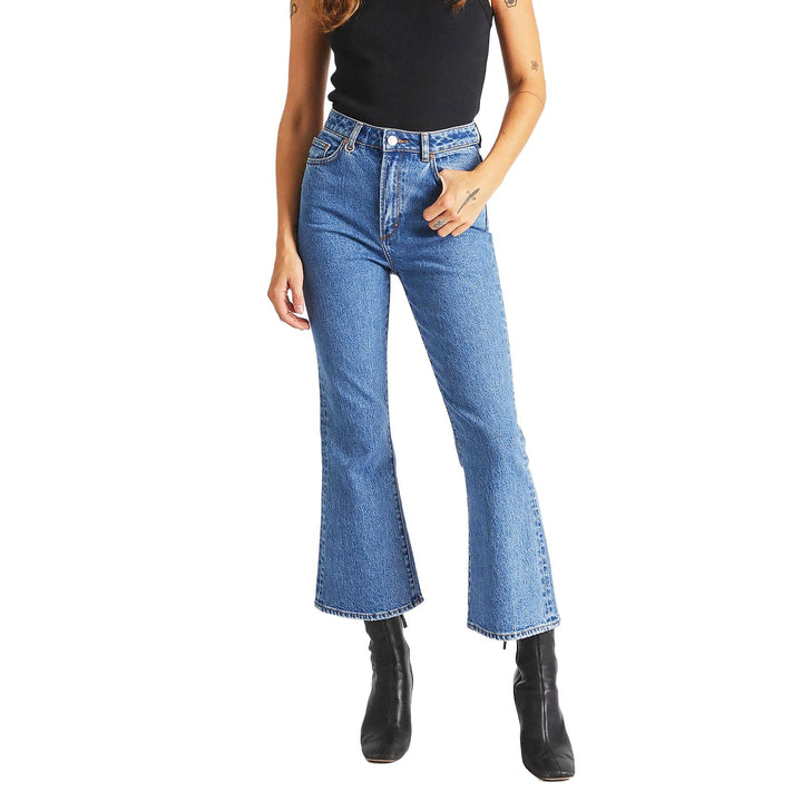 NEUW 'Marilyn Crop Kick' Blue Monday High Rise Jeans - Size 26