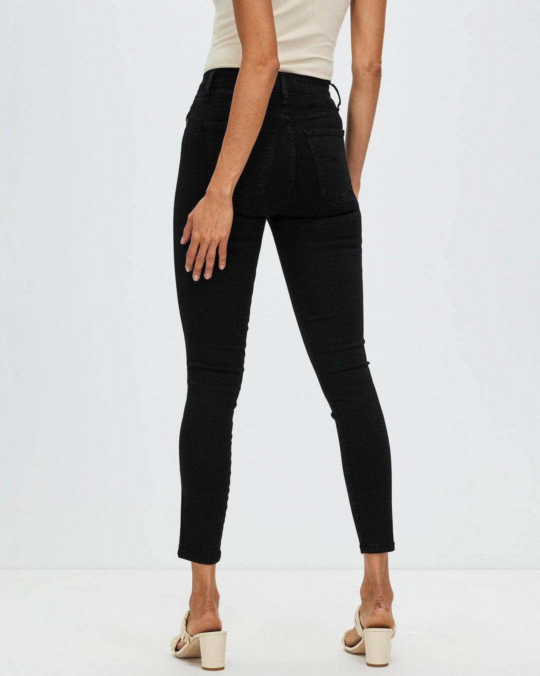 NOBODY Cult Ankle Skinny High Rise Black Jeans- Size 30 - Jean Pool
