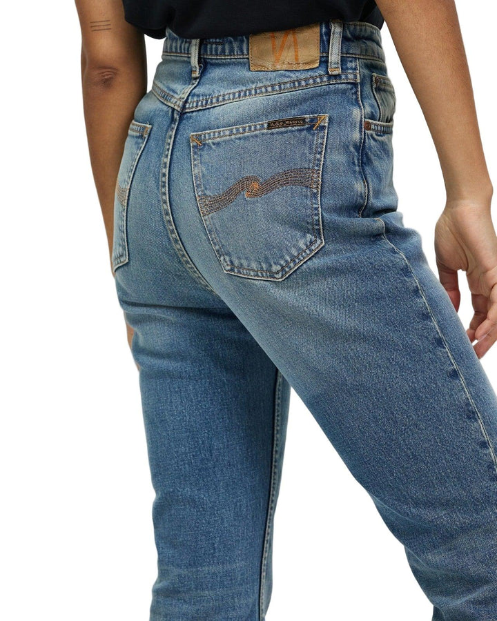 Nudie Jeans Co. 'Rowdy Ruth' French Blue Wash Jeans - Size 28