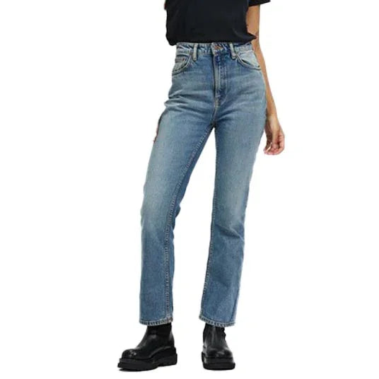 Nudie Jeans Co. 'Rowdy Ruth' French Blue Wash Jeans - Size 28