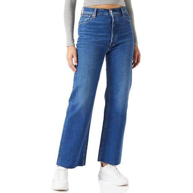 NWT - Replay Italy 'Julliah' Wide Leg High Waist Rose Label Jeans - Size 28 - Jean Pool