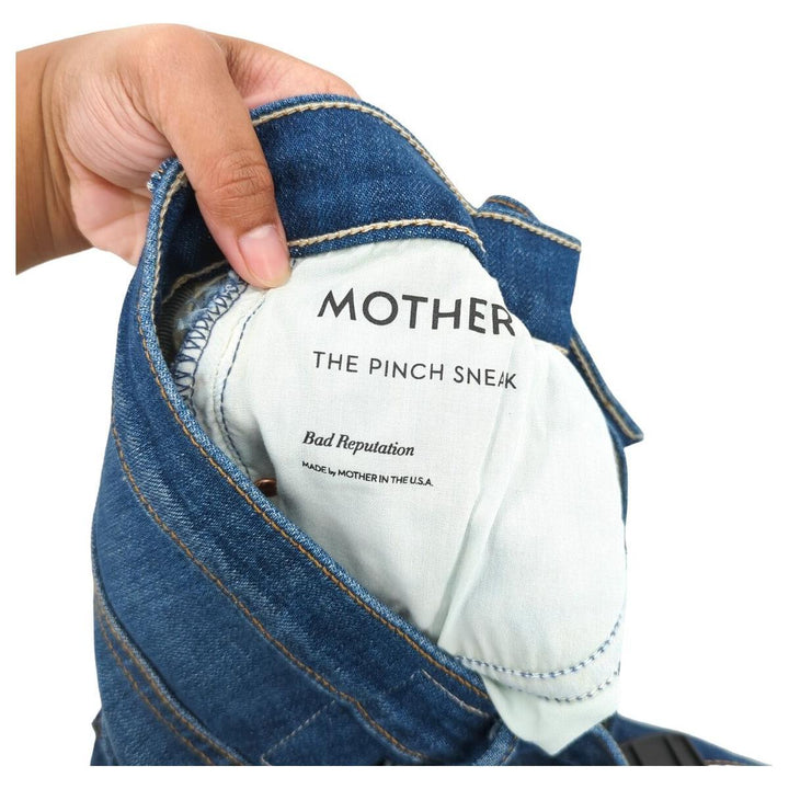 NWT - Mother 'The Pinch-Sneak' Bad Reputation Wide Jeans - Size 28 - Jean Pool