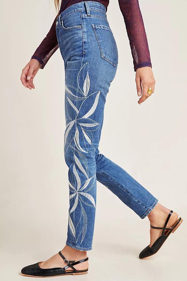 NWT - Citizens of Humanity 'Olivia' Embroidered Jeans $500+- Size 27 - Jean Pool