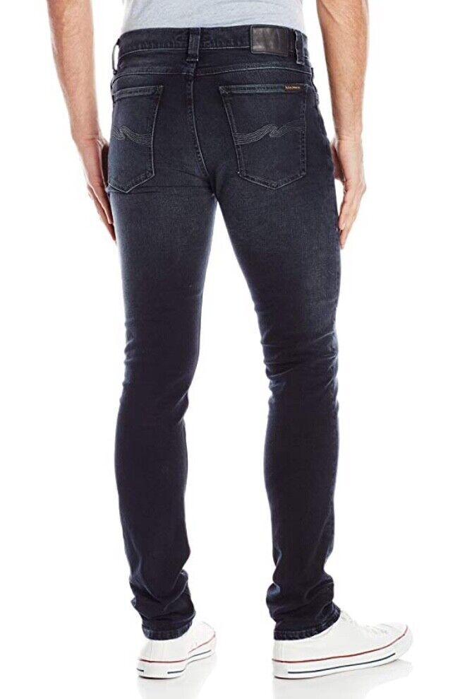 Nudie 'High Kai' Black Black Wash Jeans- Size 29/32