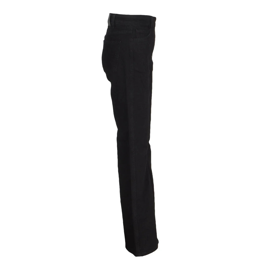 NWT - Maje Exposed Zipper Black Flare Jeans- Size Euro 38 (10AU)
