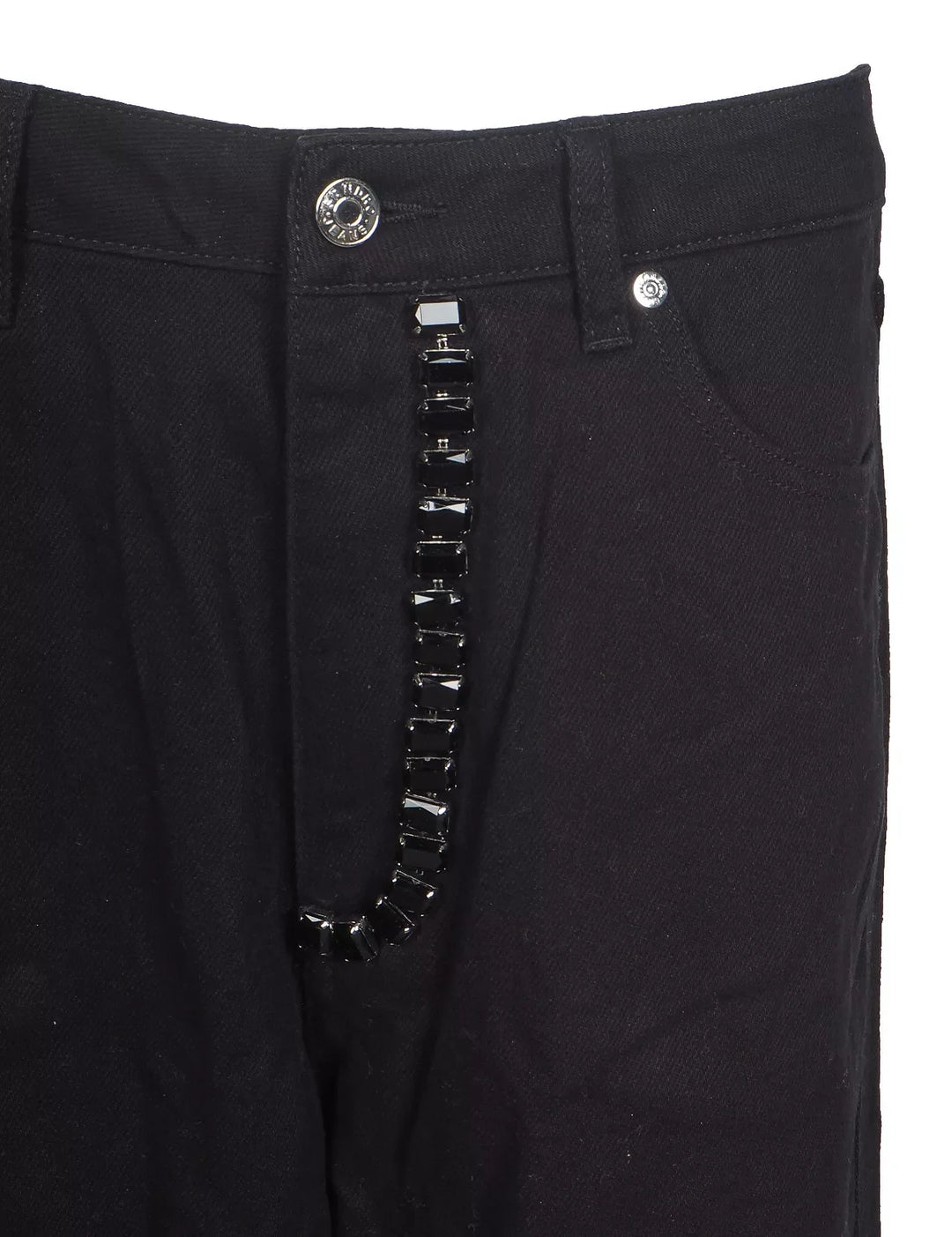 NWT - Sandro Paris 'Andy' Wide Leg Jewelled Jeans - Size 38