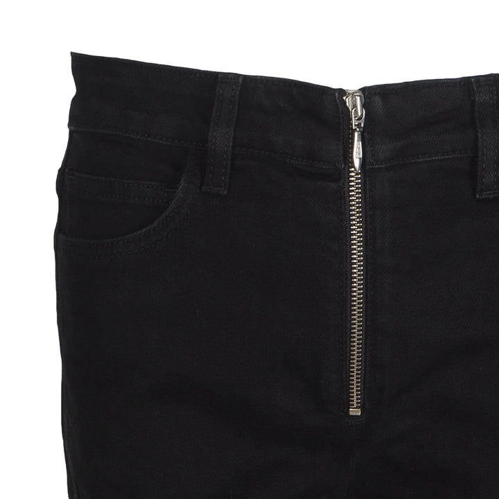 NWT - Maje Exposed Zipper Black Flare Jeans- Size Euro 38 (10AU)