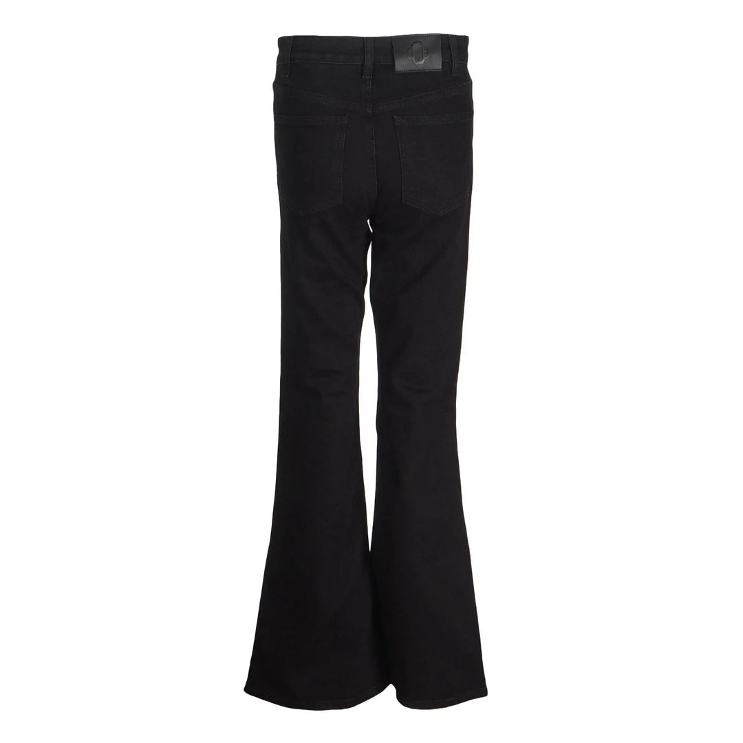NWT - Maje Exposed Zipper Black Flare Jeans- Size Euro 38 (10AU)