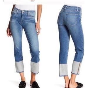 Frame Denim 'Le High Straight' Sunland Wash Jeans -Size 31 - Jean Pool