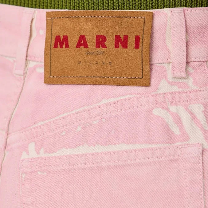 NWT - Marni Italy Pink Candy Straight Jeans- Size M