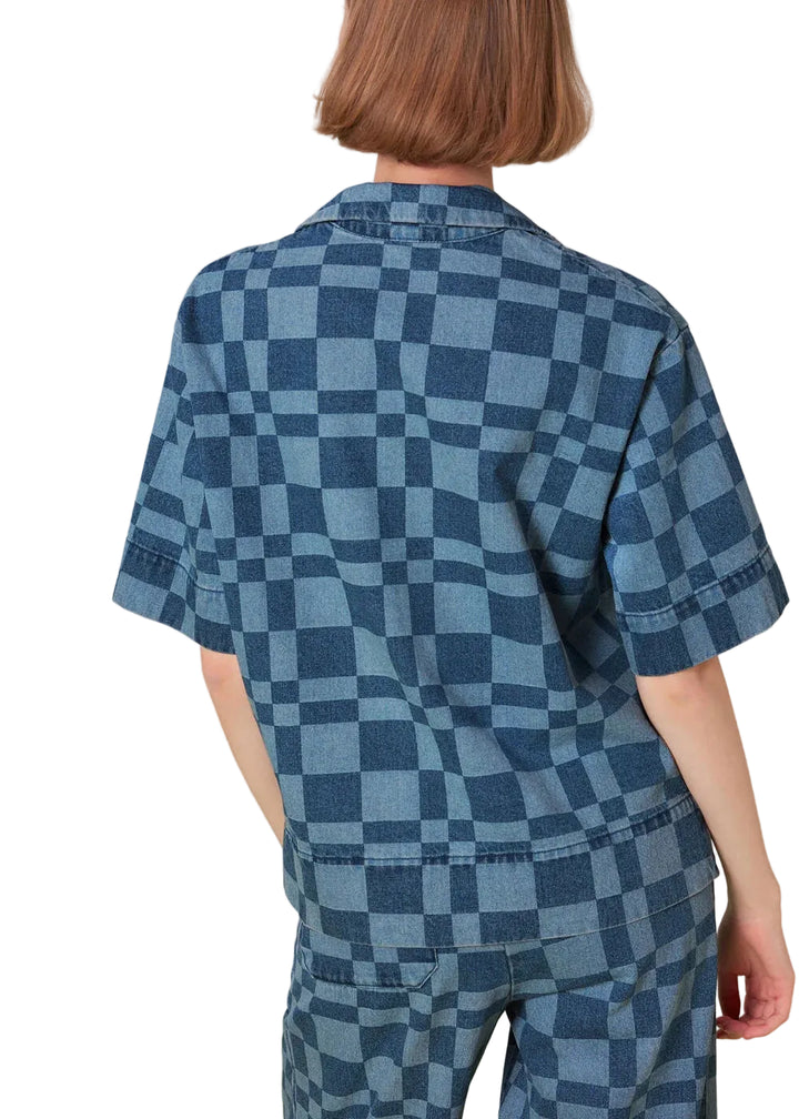 NWT - Whistles Checkerboard 'Billie Bleach' Shirt/Jacket - Size 10